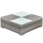 vidaXL 8-delige loungeset voor buiten - grijs polyrotan met comfortabele kussens, veelzijdige opstelling - ideaal voor tuin en terras