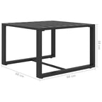 vidaXL Patio Furniture Set Sectional Sofa with Cushions Aluminum Anthracite