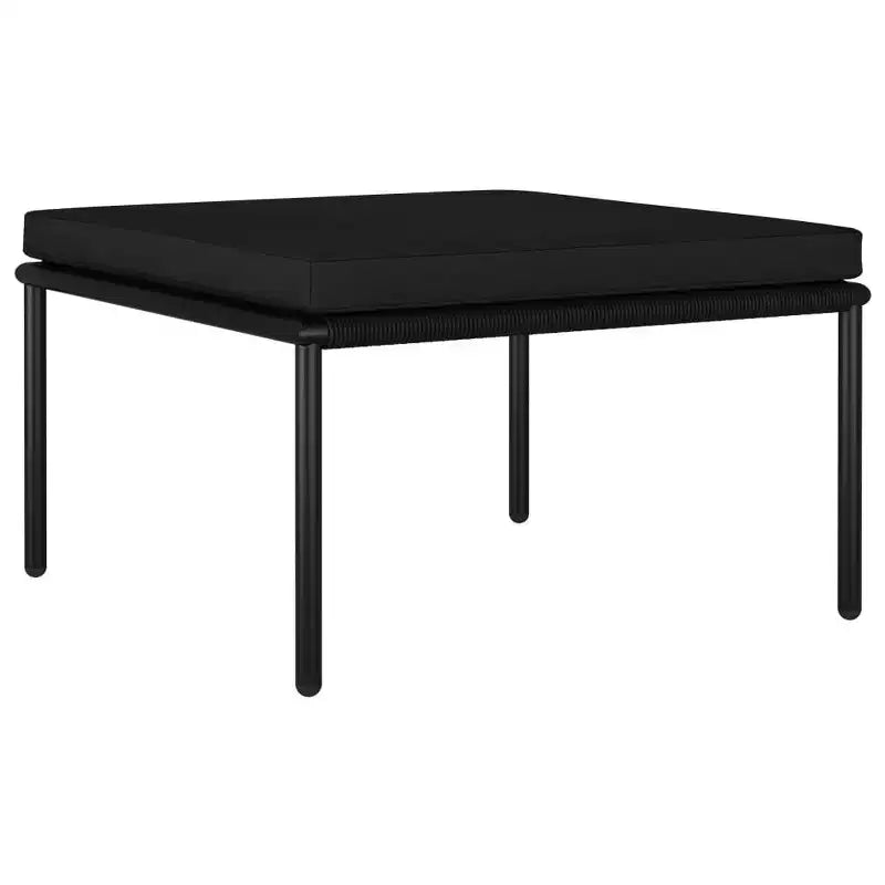 vidaXL loungeset voor buiten, tuinmeubelset met tafel en stoelen, zwart pvc