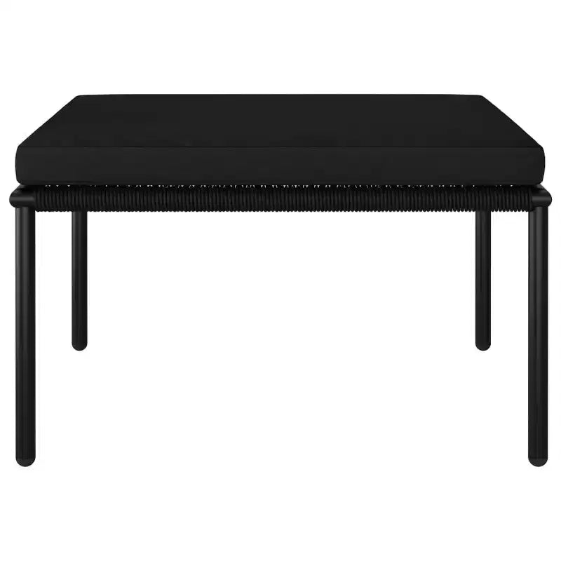 vidaXL loungeset voor buiten, tuinmeubelset met tafel en stoelen, zwart pvc