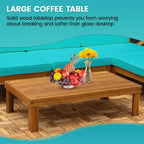 BestMassage 5 Piece Patio Sofa Set Outdoor Furniture for Beach Backyard and Garden