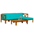 BestMassage 5 Piece Patio Sofa Set Outdoor Furniture for Beach Backyard and Garden