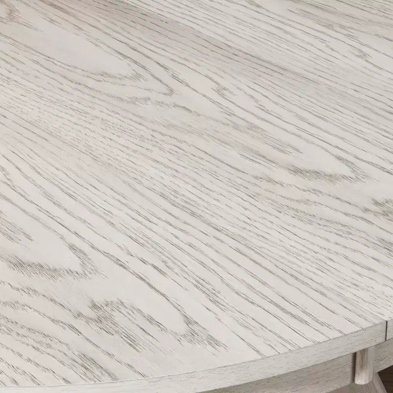 VECELO ronde uitschuifbare eetkamertafelset, tafel van rubberhout met 4/6 armloze gestoffeerde eetkamerstoelen voor de keuken, grijs