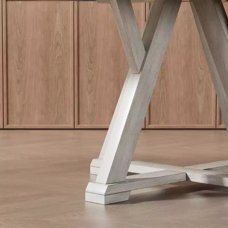 VECELO ronde uitschuifbare eetkamertafelset, tafel van rubberhout met 4/6 armloze gestoffeerde eetkamerstoelen voor de keuken, grijs