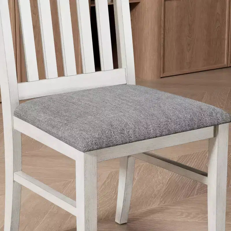 VECELO ronde uitschuifbare eetkamertafelset, tafel van rubberhout met 4/6 armloze gestoffeerde eetkamerstoelen voor de keuken, grijs