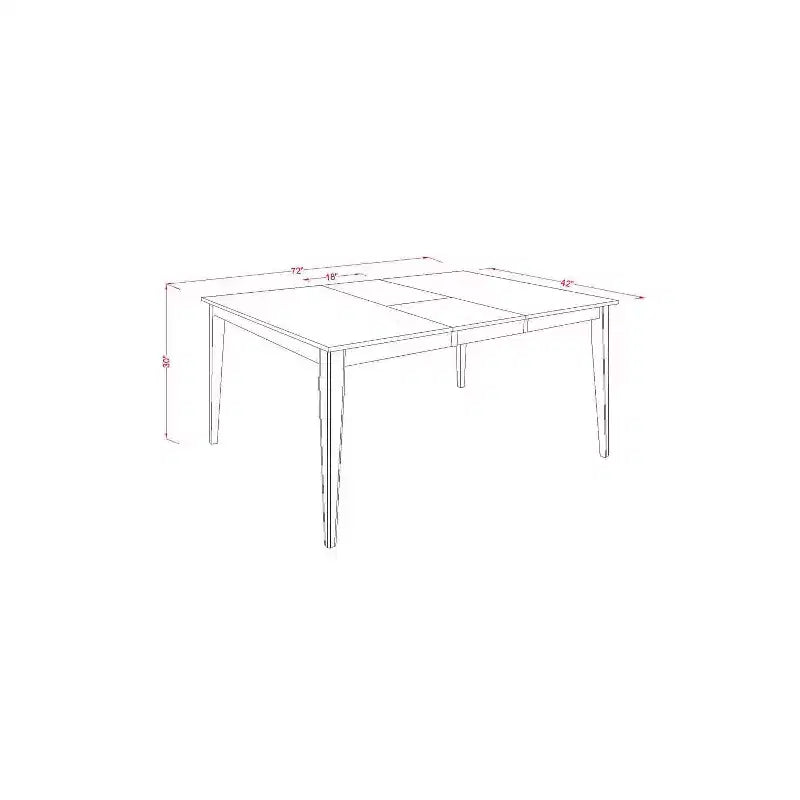 HomeStock Solid Wood Dining Table Set