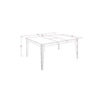 HomeStock Solid Wood Dining Table Set