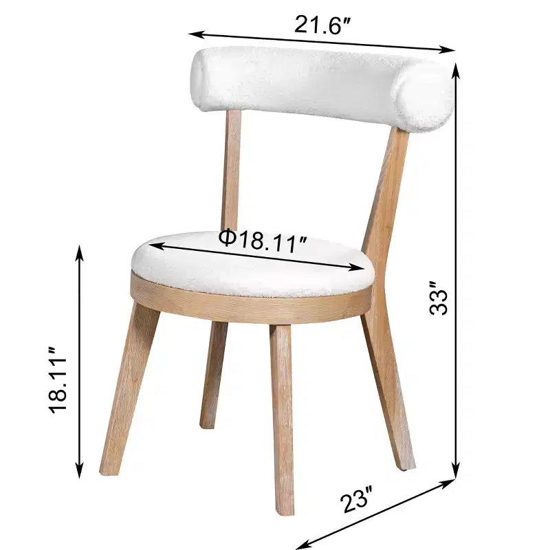 3 Piece Round Dining Table Set for 2, Dining Set Kitchen Table Set Breakfast Nook Table Set with 2 Upholstered Dining Chairs - ModernLuxe