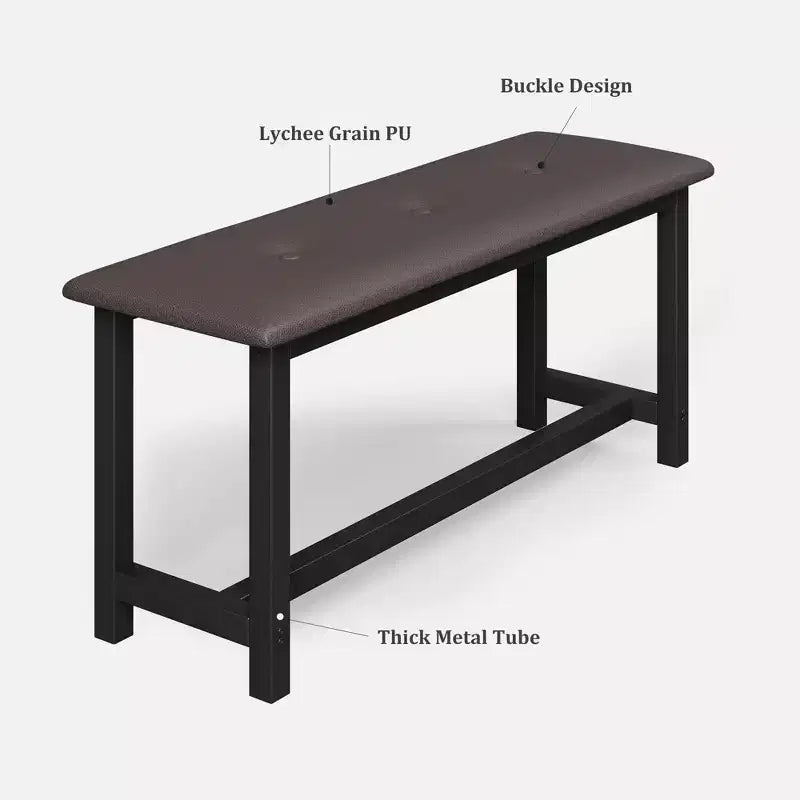 Dining Table Set for 4, Dining Room Table with Storage Drawers & Wine Rack, Kitchen Dining Table Set with Upholstered Benches for Dining Room-Grey