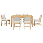 Merax 7-Piece Retro Dining Table Set for 6
