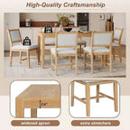 Merax 7-Piece Retro Dining Table Set for 6