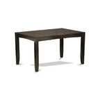 HomeStock Belmont eetkamermeubelset – eettafel met inlegblad en eetkamerstoelen, cappuccino