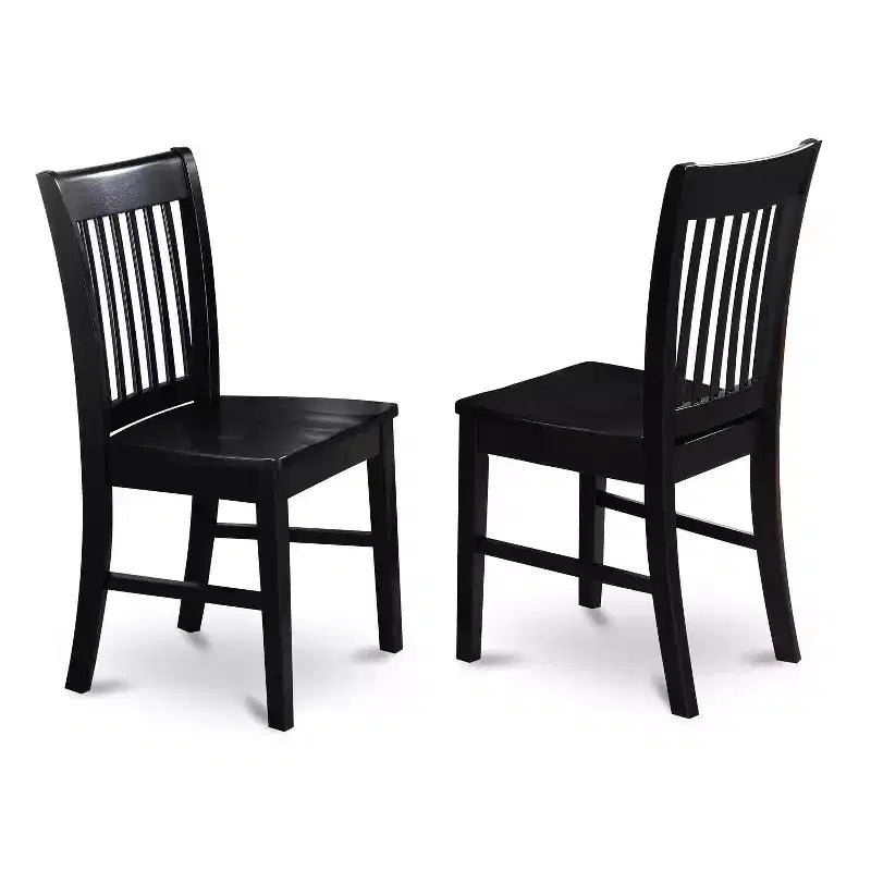 HomeStock Belmont Dining Room Set -Kitchen Table And Dining Chairs, Black