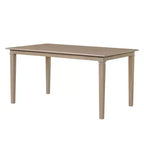 Farmhouse Dining Room Set for 6, 6 Pieces Wooden Rectangular Table and 4 Chairs with Bench for kitchen