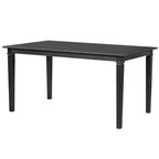 Farmhouse Dining Room Set for 6, 6 Pieces Wooden Rectangular Table and 4 Chairs with Bench for kitchen