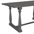 Eettafelset voor 6 personen met bank, rechthoekige tafel en 4 gestoffeerde stoelen voor de keuken