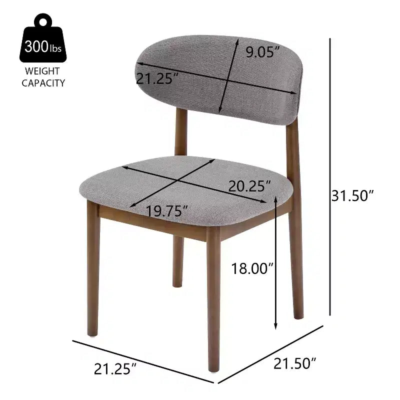 Christopher Knight Home Volgrun 5-delige eetset van rubberhout in midcenturymoderne stijl, gestoffeerd