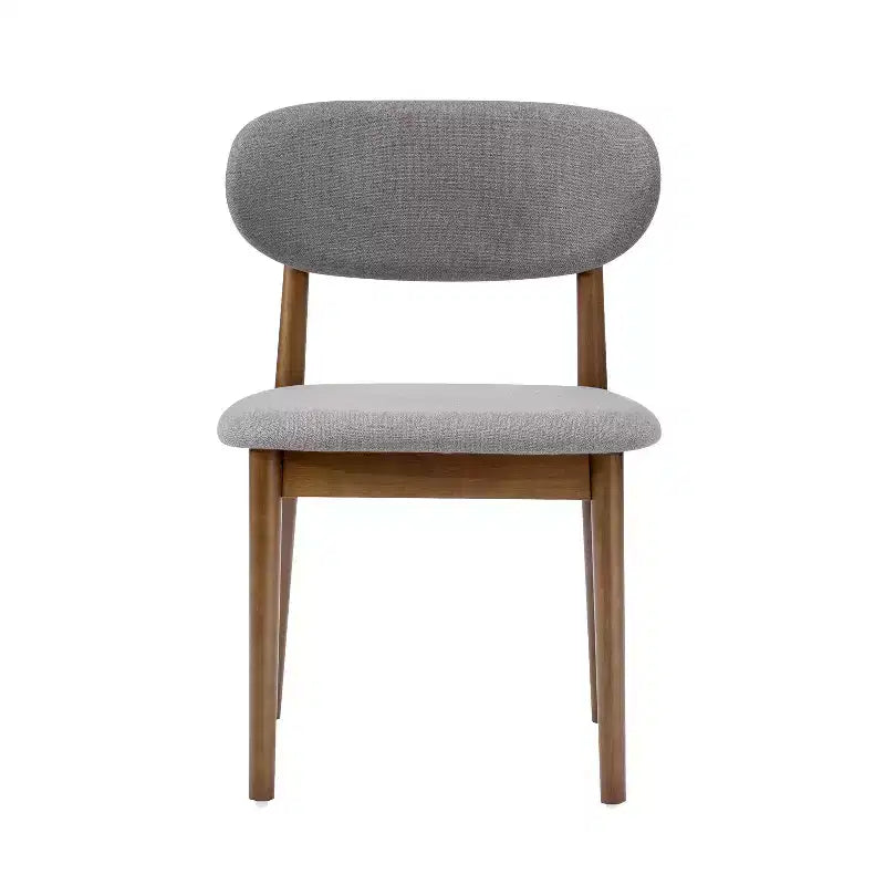 Christopher Knight Home Volgrun 5-delige eetset van rubberhout in midcenturymoderne stijl, gestoffeerd