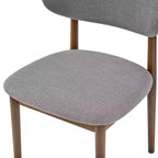 Christopher Knight Home Volgrun 5-delige eetset van rubberhout in midcenturymoderne stijl, gestoffeerd