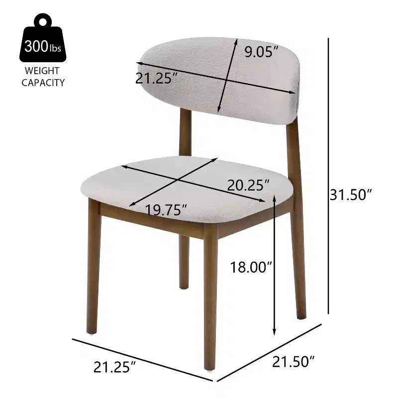 Christopher Knight Home Volgrun 5-delige eetset van rubberhout in midcenturymoderne stijl, gestoffeerd