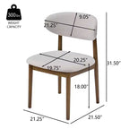 Christopher Knight Home Volgrun 5-delige eetset van rubberhout in midcenturymoderne stijl, gestoffeerd
