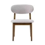 Christopher Knight Home Volgrun 5-delige eetset van rubberhout in midcenturymoderne stijl, gestoffeerd