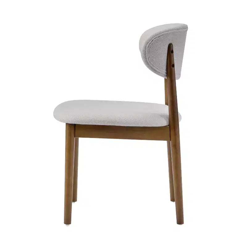 Christopher Knight Home Volgrun 5-delige eetset van rubberhout in midcenturymoderne stijl, gestoffeerd