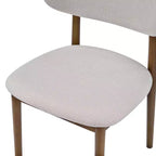 Christopher Knight Home Volgrun 5-delige eetset van rubberhout in midcenturymoderne stijl, gestoffeerd