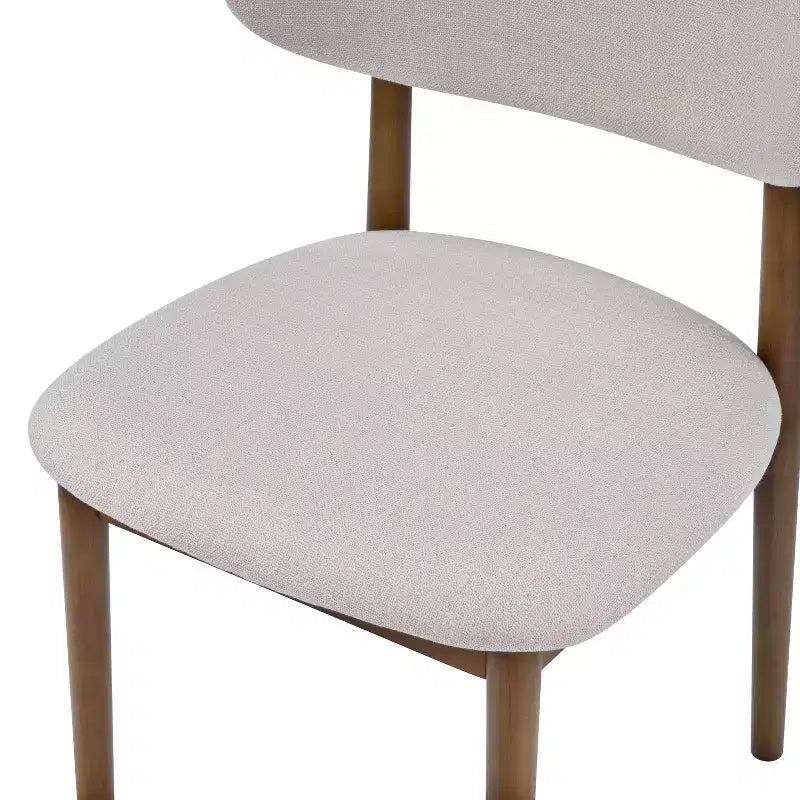 Christopher Knight Home Volgrun 5-delige eetset van rubberhout in midcenturymoderne stijl, gestoffeerd