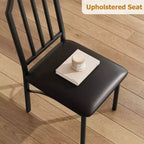 Vierkante eetkamertafelset met gestoffeerde stoelen, keukentafel voor thuis, appartement of kleine ruimte