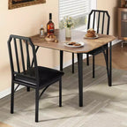 Vierkante eetkamertafelset met gestoffeerde stoelen, keukentafel voor thuis, appartement of kleine ruimte