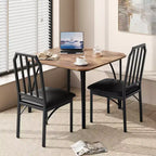 Vierkante eetkamertafelset met gestoffeerde stoelen, keukentafel voor thuis, appartement of kleine ruimte