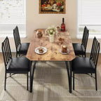 Vierkante eetkamertafelset met gestoffeerde stoelen, keukentafel voor thuis, appartement of kleine ruimte