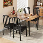 Vierkante eetkamertafelset met gestoffeerde stoelen, keukentafel voor thuis, appartement of kleine ruimte