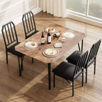 Vierkante eetkamertafelset met gestoffeerde stoelen, keukentafel voor thuis, appartement of kleine ruimte