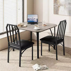 Vierkante eetkamertafelset met gestoffeerde stoelen, keukentafel voor thuis, appartement of kleine ruimte