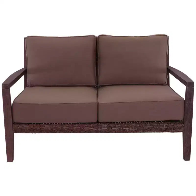 Courtyard Casual Bridgeport II 4 pc Loveseat Group Includes: One Loveseat, One Coffee Table and Two Club Chairs