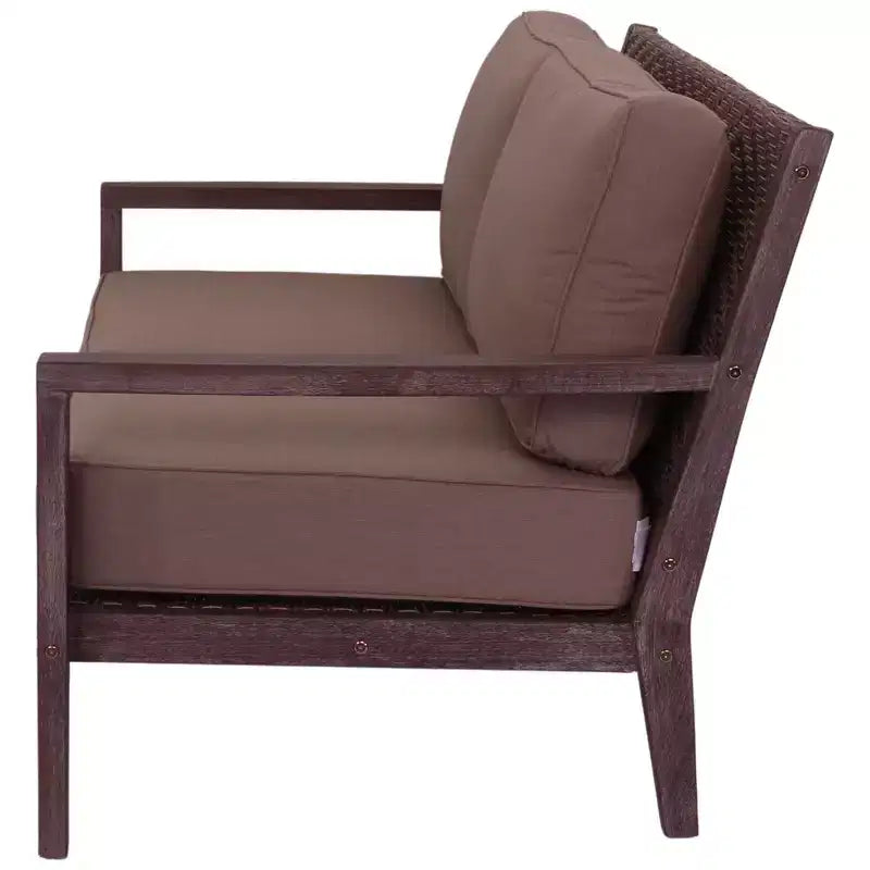 Courtyard Casual Bridgeport II 4 pc Loveseat Group Includes: One Loveseat, One Coffee Table and Two Club Chairs