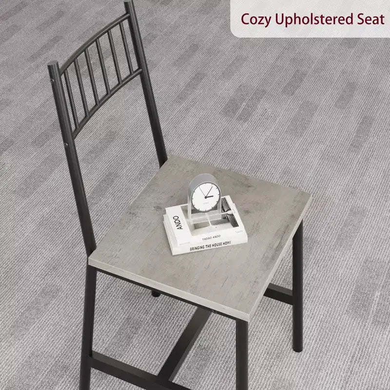 Keukentafel- en stoelenset voor 4 personen, eetkamerset voor 4 personen met bank en stoelen, 4-delige keukentafelset met opbergrek voor kleine ruimtes
