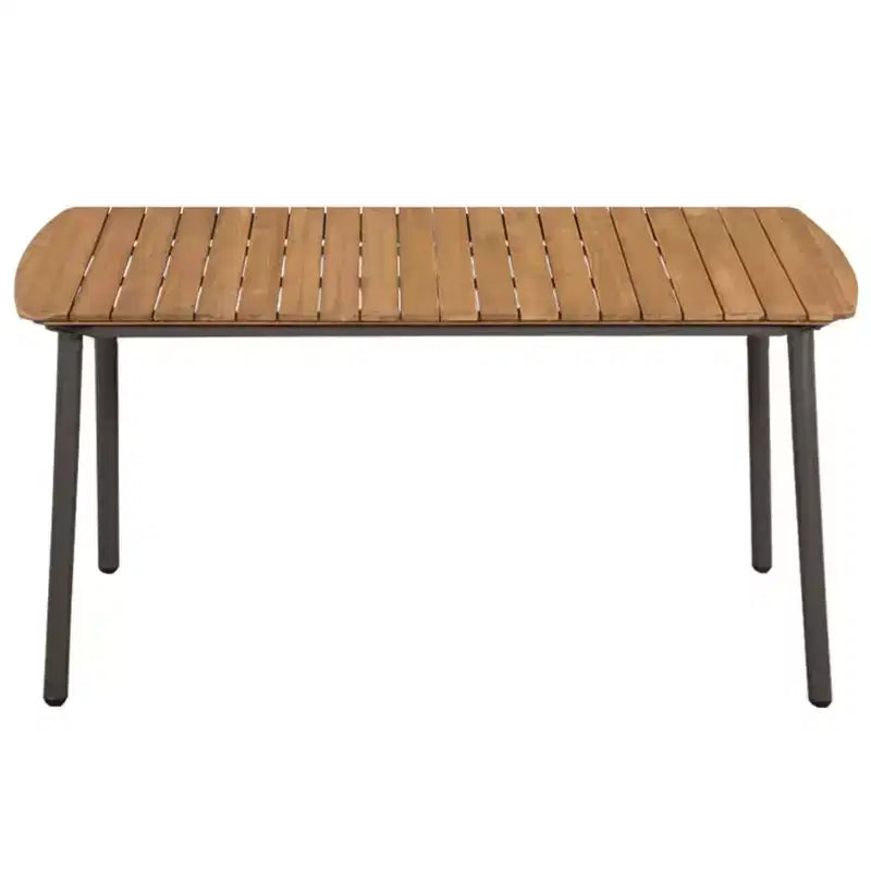 Ensemble de mobilier de salle à manger de patio vidaXL avec table et chaises, polyrotin, noir, 4 pièces
