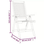 vidaXL eetset voor buiten met uitschuifbare tafel en stoelen, massief eucalyptushout