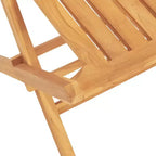 vidaXL Garden Dining Set Natural Wooden Color Solid Teak Wood Medium