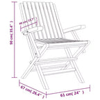 vidaXL Garden Dining Set Natural Wooden Color Solid Teak Wood Medium