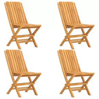 vidaXL Garden Dining Set Teak Solid Teak Wood Medium Collapsible