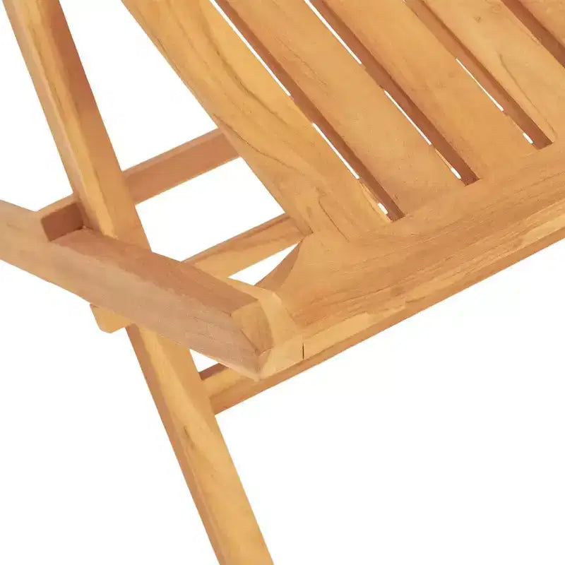 vidaXL Garden Dining Set Teak Solid Teak Wood Medium Collapsible