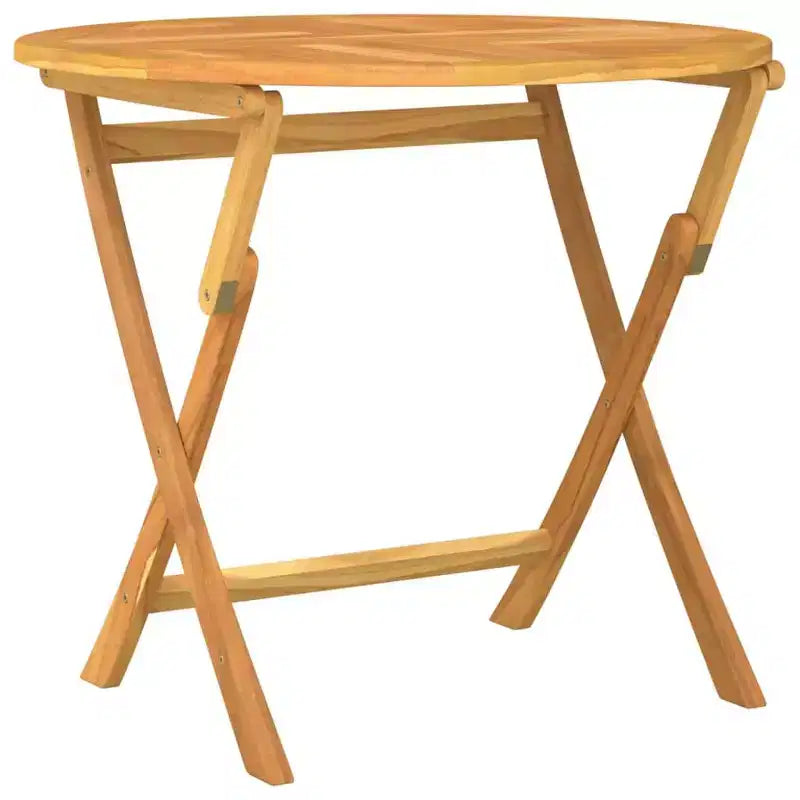 vidaXL Garden Dining Set Teak Solid Teak Wood Medium Collapsible