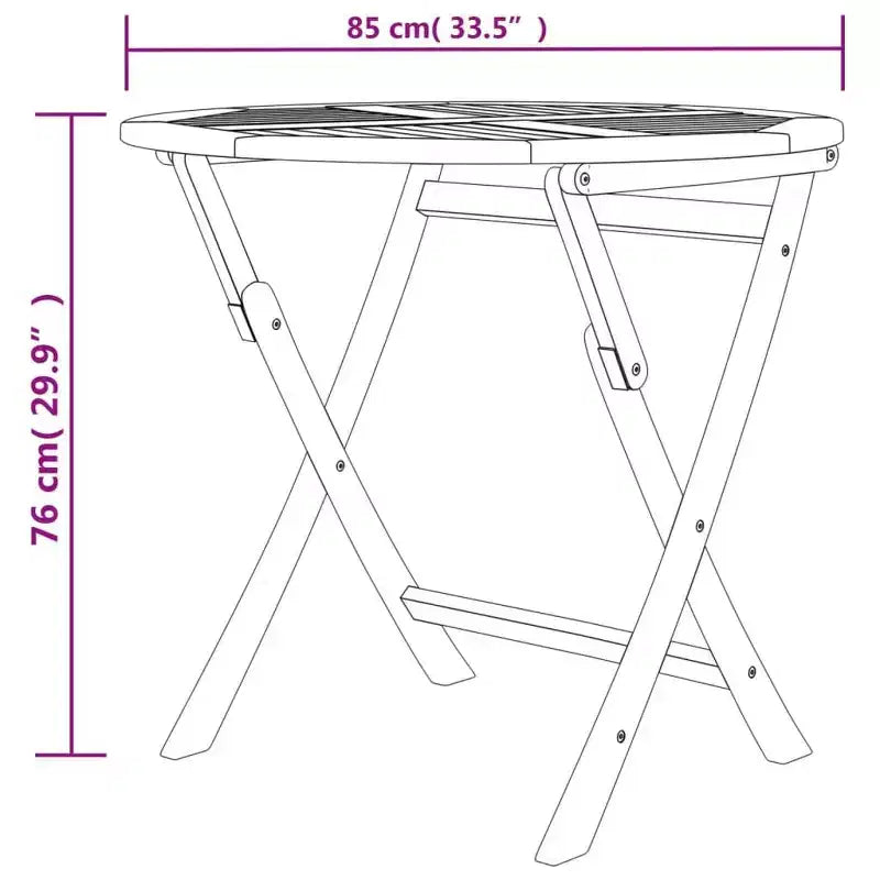 vidaXL Garden Dining Set Teak Solid Teak Wood Medium Collapsible