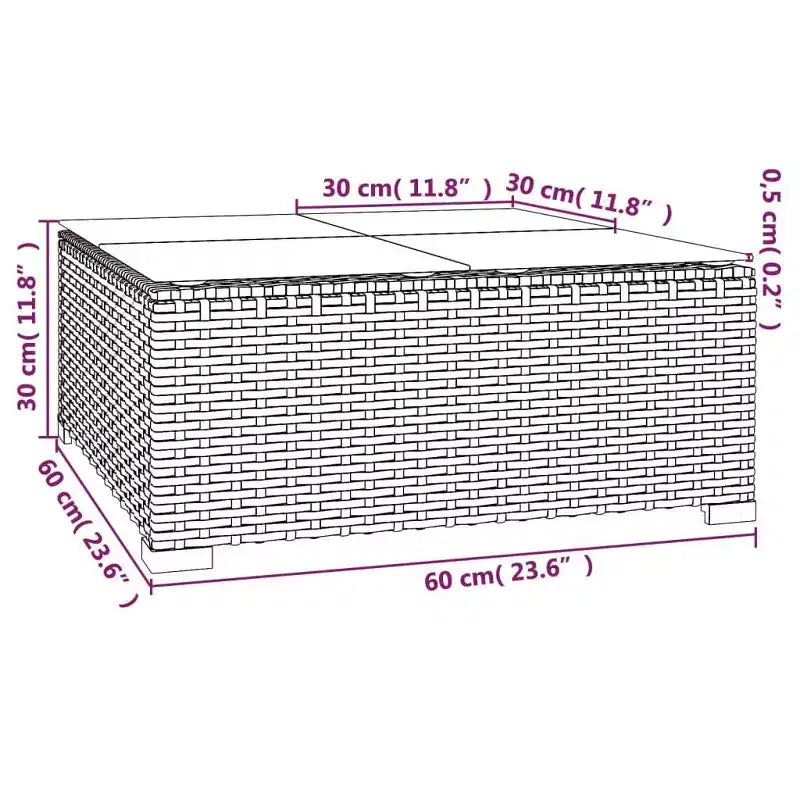 vidaXL Garden Lounge Set Black