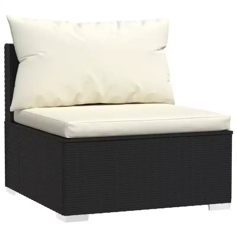 vidaXL Garden Lounge Set Black