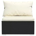 vidaXL Garden Lounge Set Black